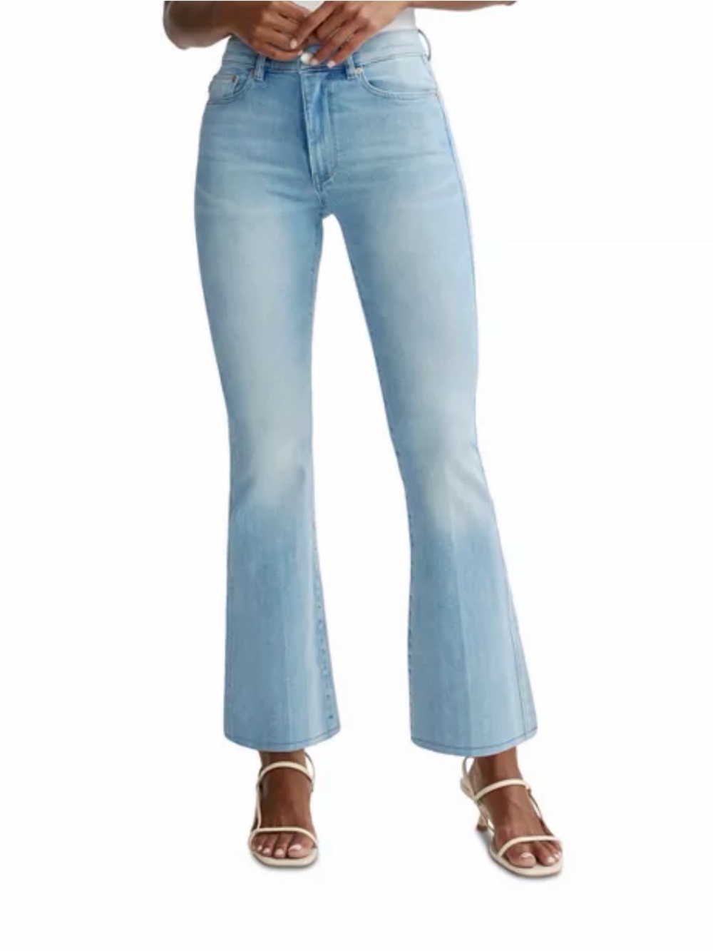 DL1961 Bridget High Rise Instasculpt™ Bootcut Crop Jeans in Prairie - Size 28